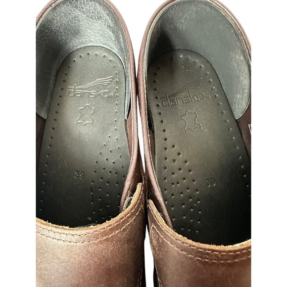 Dansko Womens Brown Leather Clogs Size 39 - Picture 6 of 10